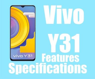 Vivo Y31 Smartphone Full Specifications and Features