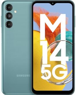 Samsung Galaxy M14 5G (Smoky Teal,6GB,128GB)|50MP Triple…