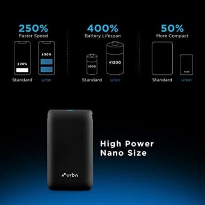 URBN 10000 mAh Lithium_ion Premium Black Edition Nano Power... - Image 5