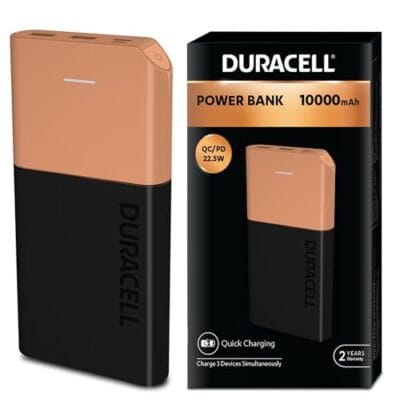 Duracell Power Bank 10000 mAh, Portable Charger, USB C/Micro... - Image 2