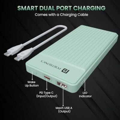 Portronics Luxcell B 10K 10000 mAh 22.5W Fast Charging Power... - Image 8