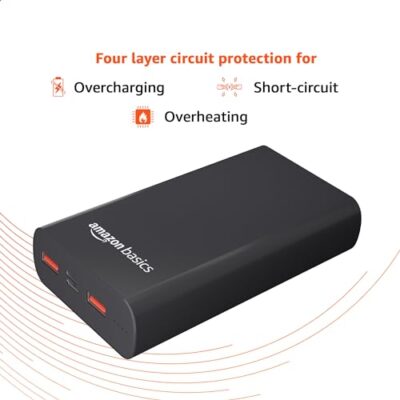 Amazon Basics 20000mAh 22.5W Fast Charging Power Bank with... - Image 4