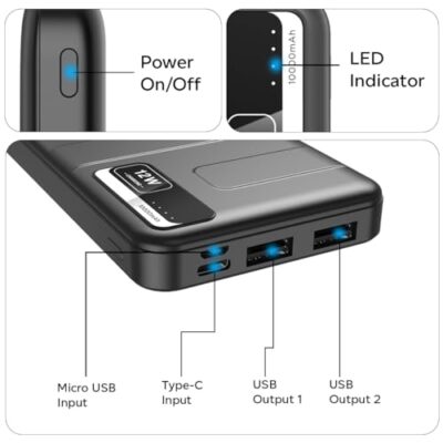 pTron Newly Launched Dynamo Nitro 10000mAh 12W Power Bank,... - Image 7