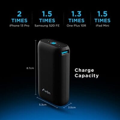 URBN 10000 mAh Lithium_ion Premium Black Edition Nano Power... - Image 8