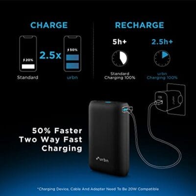 URBN 10000 mAh Lithium_ion Premium Black Edition Nano Power... - Image 6