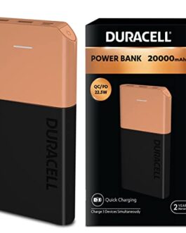 Duracell 20000 MAH Slimmest Power Bank with 1 Type C PD and…