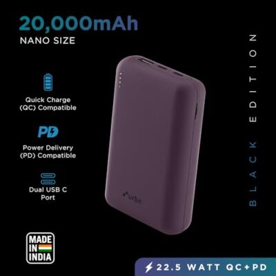 URBN 20000 mAh Premium Nano Power Bank | 22.5W Super Fast... - Image 3