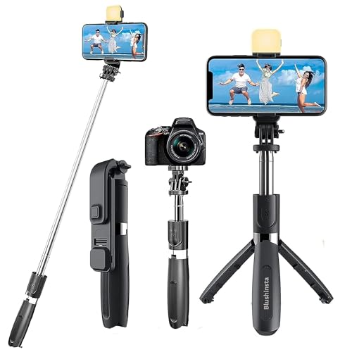 IKZAI Selfie Stick, Extendable Selfie Stick with Wireless Remote and Tripod Stand, Portable,…