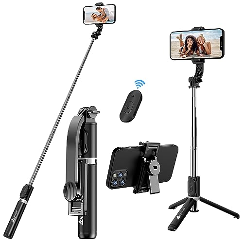 WeCool S2 Mobile Selfie Stick with Tripod Stand, Bluetooth Extedable Long Selfie Stick with Wireless…