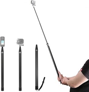 116 inch/ 3 Meter Invisible Selfie Stick for Insta360 ONE X3, Insta X2, One RS Twin Extension…