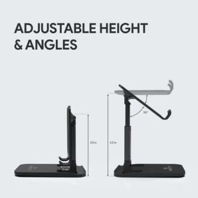 Amkette Ergo Desk Phone Holder, Foldable Mobile Stand with... - Image 7