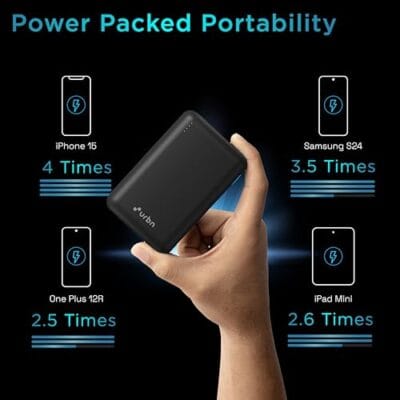 URBN 20000 mAh Premium Black Edition Nano Power Bank | 22.5W... - Image 8