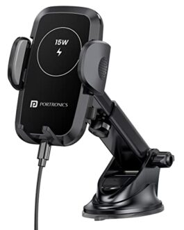 Portronics Charge Clamp 2 Mobile Holder with Wireless…