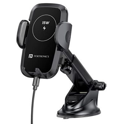 Portronics Charge Clamp 2 Mobile Holder with Wireless... - Image 2