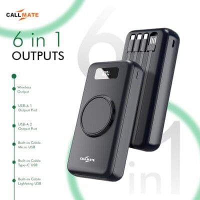 CALLMATE Wireless 20000 mAh Lithium Polymer Digital Display... - Image 7