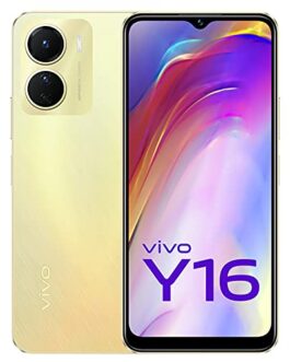 Vivo Y16 (Drizzling Gold, 4GB RAM, 64GB Storage) with No…