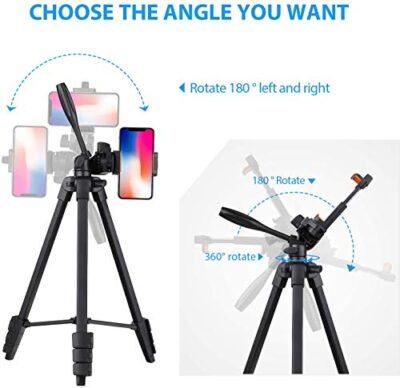 Osaka OS 550 Tripod 55 Inches (140 cm) with Mobile Holder and Carry... - Image 6