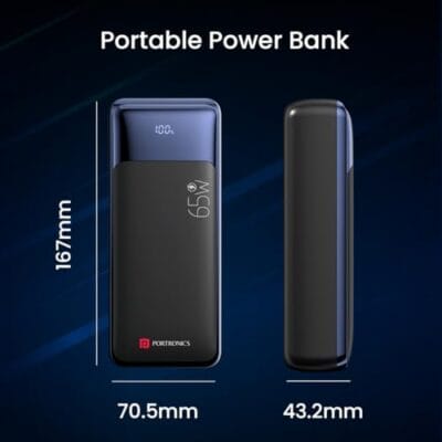 Portronics Ampbox 27K 65W 27000 mAh 4-in-1 Fast Charging... - Image 9