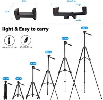 Osaka OS 550 Tripod 55 Inches (140 cm) with Mobile Holder and Carry... - Image 3