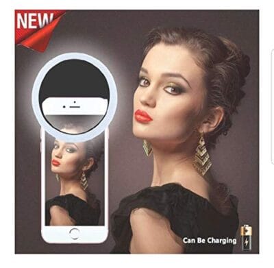 KAAS Rechargeable Selfie Ring Light 36 LED Flash for Mobile,... - Image 5