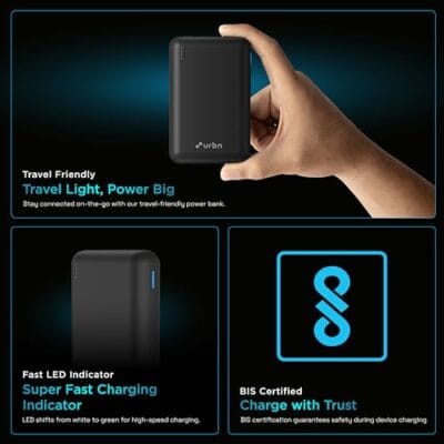 URBN 20000 mAh Premium Black Edition Nano Power Bank | 22.5W... - Image 11