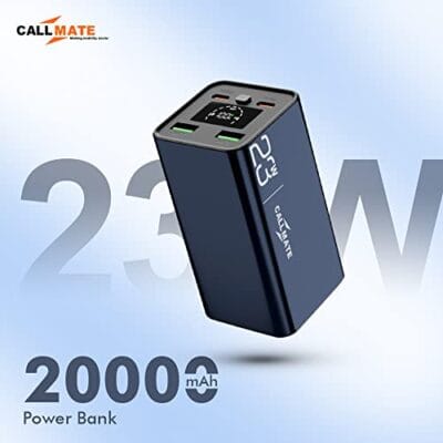 Callmate 20000mAh Power Bank, 23W Fast Charging with Type C... - Image 3