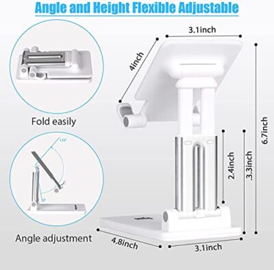 Dyazo Desktop Height Adjustable Foldable Mobile Phone Stand,... - Image 8