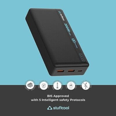 Stuffcool Major Plus 20000mAh 20W Type C PD, 22.5W QC3.0... - Image 4