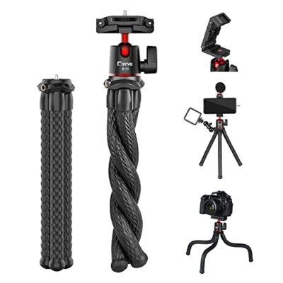 Syvo S-11 Camera Tripod, Flexible Gorilla Tripod Stand with Hidden... - Image 2