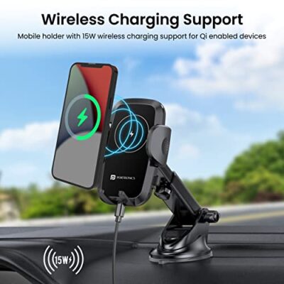 Portronics Charge Clamp 2 Mobile Holder with Wireless... - Image 4