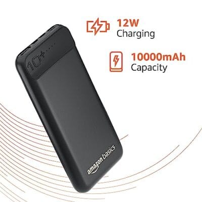 amazon basics 10000mAh 12W Lithium-Polymer Power Bank | Dual... - Image 3