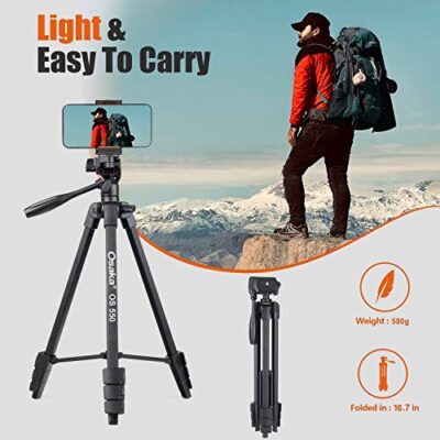 Osaka OS 550 Tripod 55 Inches (140 cm) with Mobile Holder and Carry... - Image 5