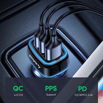 Stuffcool Ultimus 115 3 Port Car Charger 115W Output,... - Image 6