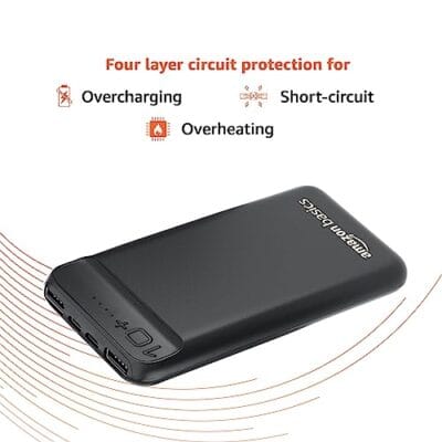 amazon basics 10000mAh 12W Lithium-Polymer Power Bank | Dual... - Image 5