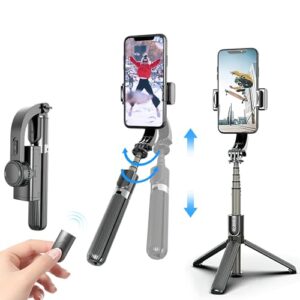 AVEDIA 1-Axis Selfie Stick with 360° Rotation, Wireless Bluetooth Remote Gimbal for Smartphone…