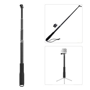 Careflection || 157cm Metal Selfie Stick Monopod with Invisible Adapter Base & Screw for Insta360…