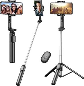 Celfiexpt Reinforced Selfie Stick Tripod 37.8 inch Long Selfie Stick with Extra Bottom Support…