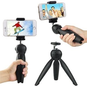 HUMBLE Mini Tripod Stand Mobile Mount Clip YT-228 for Digital Camera DSLR iPhone Android Phone…