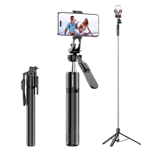 Kinsound K8-2 Long Selfie Stick with Reinforced Tripod Stand, 79.1″/2M Selfie Stick with Extra…