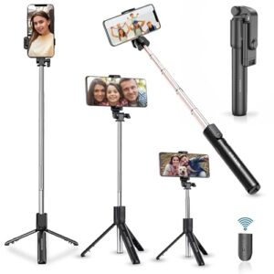 Kratos K1 Selfie Stick with Tripod Stand,Extendable Selfie Stick for Mobile Phone with Bluetooth…