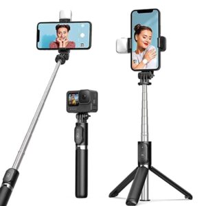 MSUNJAY R1 Professional Selfie Stick for Mobile Phone Multifunctional Stick Portable Tripod Stand…