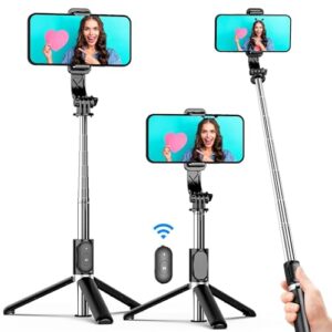 PUSPANJALI HERBALS Selfie Stick TripodStand with Detachable Wireless Remote Portable Mobile Phone…