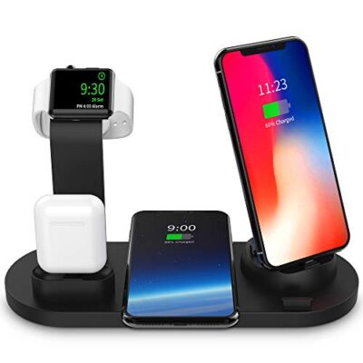 SODYSNAY Wireless Charger, 3 in 1 Wireless Charging Dock for...