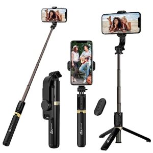 WeCool S3 Selfie Stick with Detachable Wireless Remote, 3 in 1 Function Sturdy Tripod Stand and…