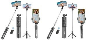 WeCool Selfie Stick with Tripod Stand, Bluetooth Extendable Tripod for Mobile Phone,…