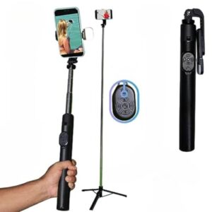 ZOBAK Super Long Selfie Stick Tripod,Extra-Long Selfie Stick with Tripod Stand Upto 67 inch/170…