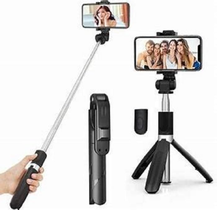 hybite 3in1 Portable Selfie Stick TripodStand with Detachable Bluetooth Wireless Remote Tripod…