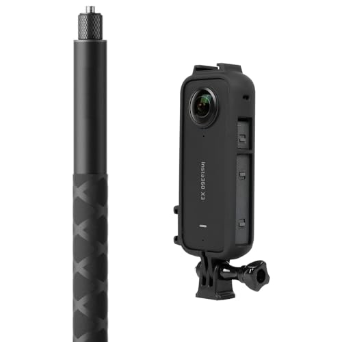 ADOFYS Invisible Monopod Stick+Housing Case Combo Set for Insta360 ONE X3 Action Camera Accessories