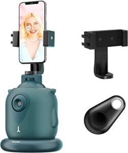 Auto Tracking Phone Holder, AICOCO Auto Face Tracking Tripod, 360° Rotation Phone Camera Mount,…