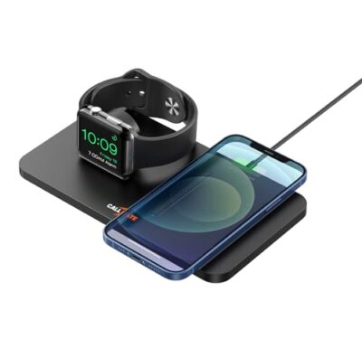 CALLMATE 2 in 1 Wireless Charger Pad for iPhone & Apple...